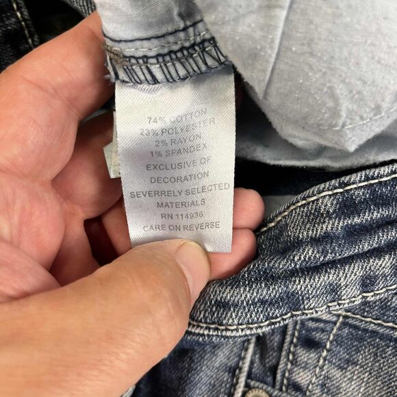 Flypaper Jeans Boys 14 Straight Dark Wash Adjustable Waist Distressed Pockets - Picture 5 of 10